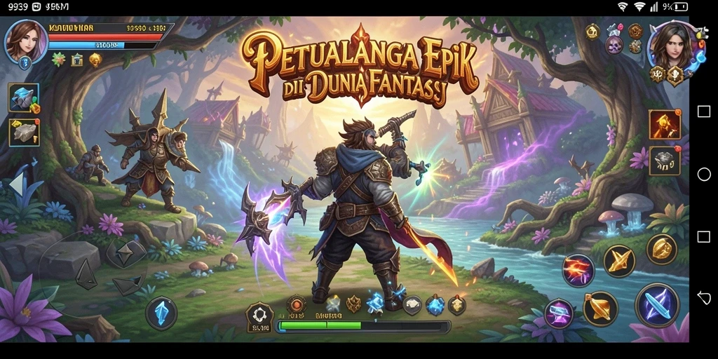 Screenshot gameplay 9939 menampilkan aksi pertarungan yang menggugah semangat.
