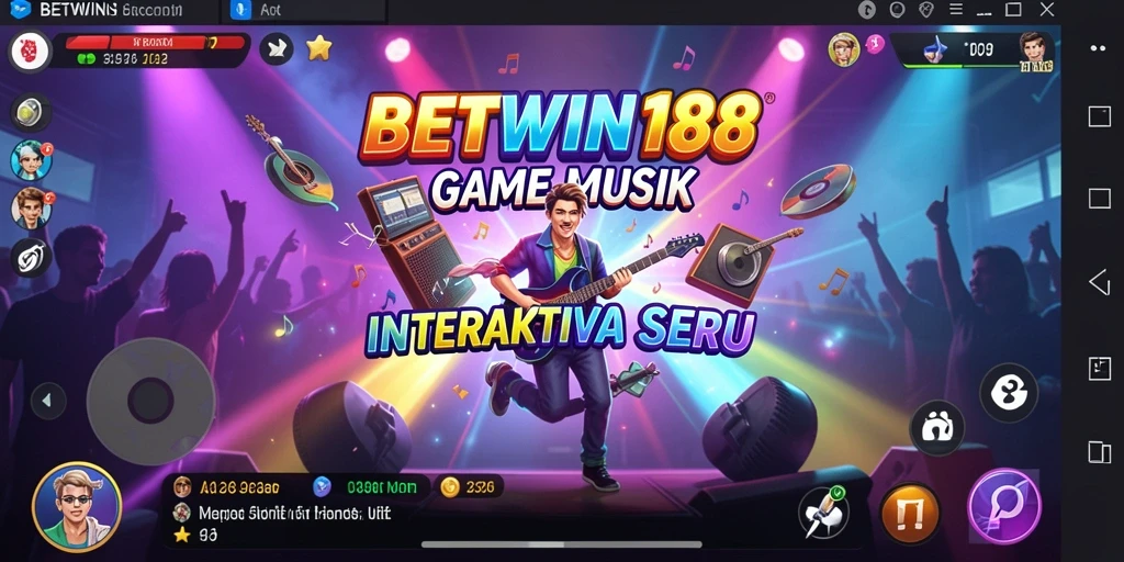 Tampilan gameplay BETWIN188 yang seru dan interaktif dalam permainan musik.