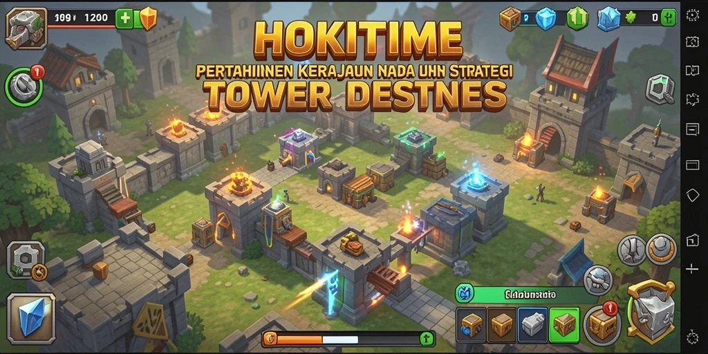 Gameplay HOKITIME yang mendebarkan dan penuh aksi Tower Defense.