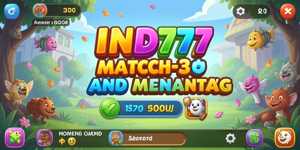 Gameplay seru dan penuh tantangan di game Match-3.