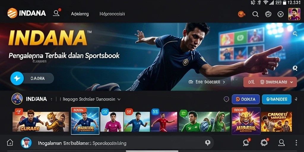 Tampilan menarik dari gameplay Sportsbook INDAAA.