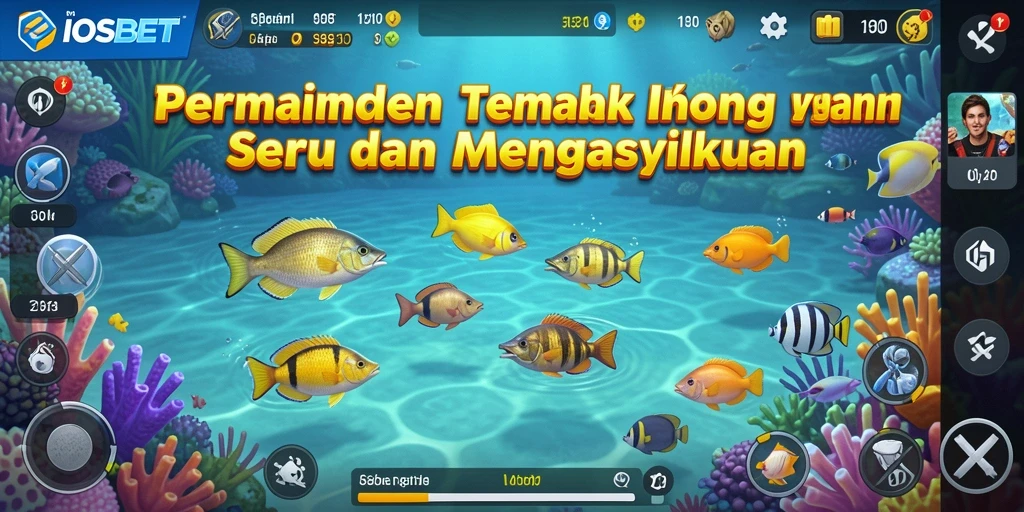 Tampilan gameplay <strong>IOSBET</strong> yang menampilkan aksi seru menembak ikan.