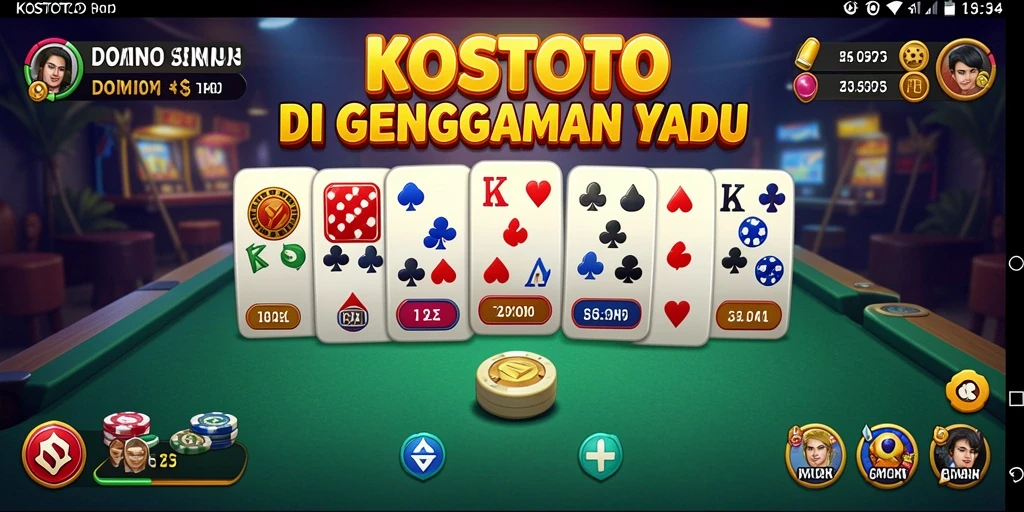 Tampilan gameplay KOSTOTO yang seru dan mendebarkan.