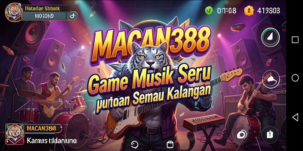 Tampilan gameplay <strong>MACAN388</strong> yang menarik dengan berbagai efek visual.