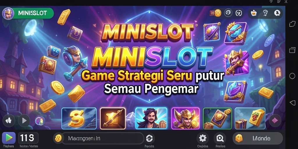 Tampilan gameplay seru MINISLOT dengan taktik yang mendebarkan.