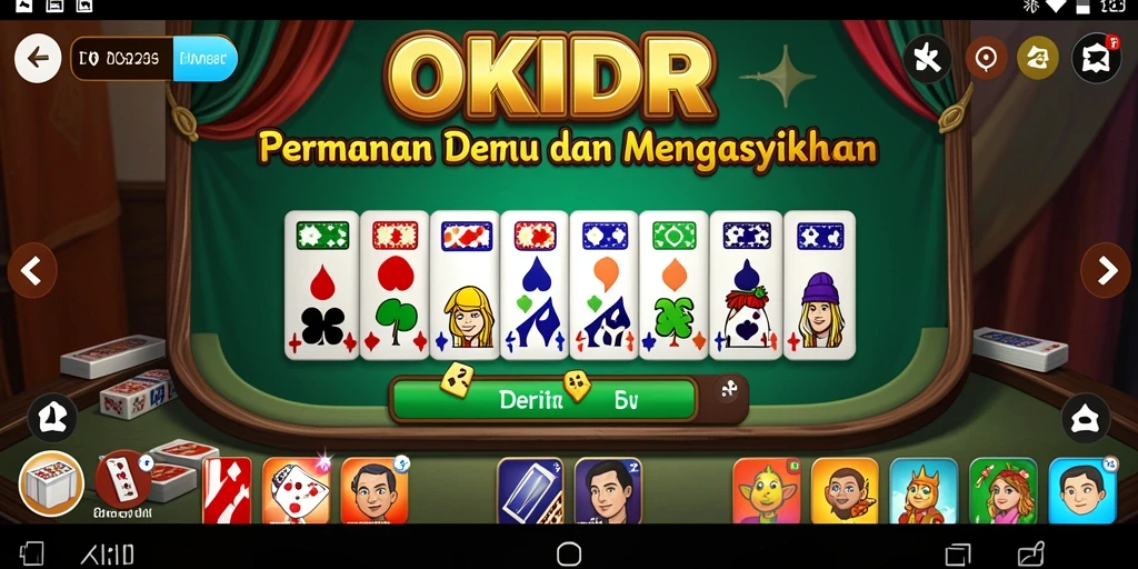 Gameplay Domino OKIDR yang seru dan menantang.