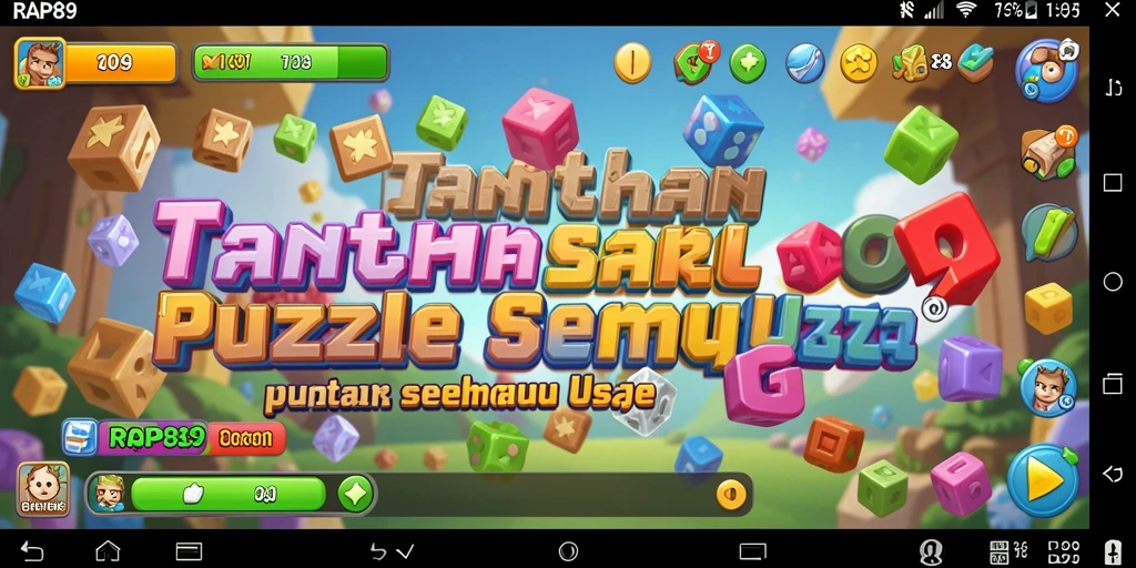 Screenshot gameplay RAP89 menampilkan teka-teki seru yang menantang.