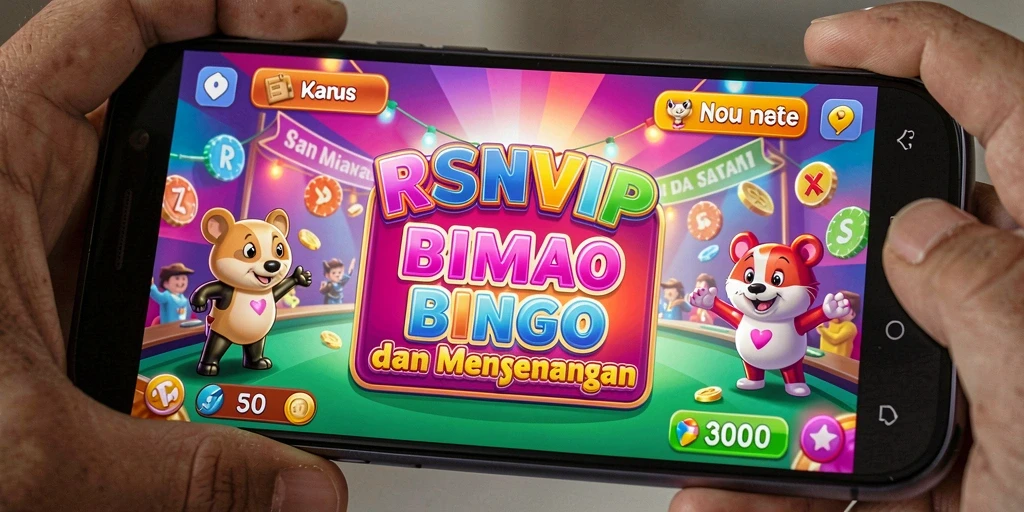 Screenshot utama RSNVIP yang menunjukkan keseruan permainan Bingo.