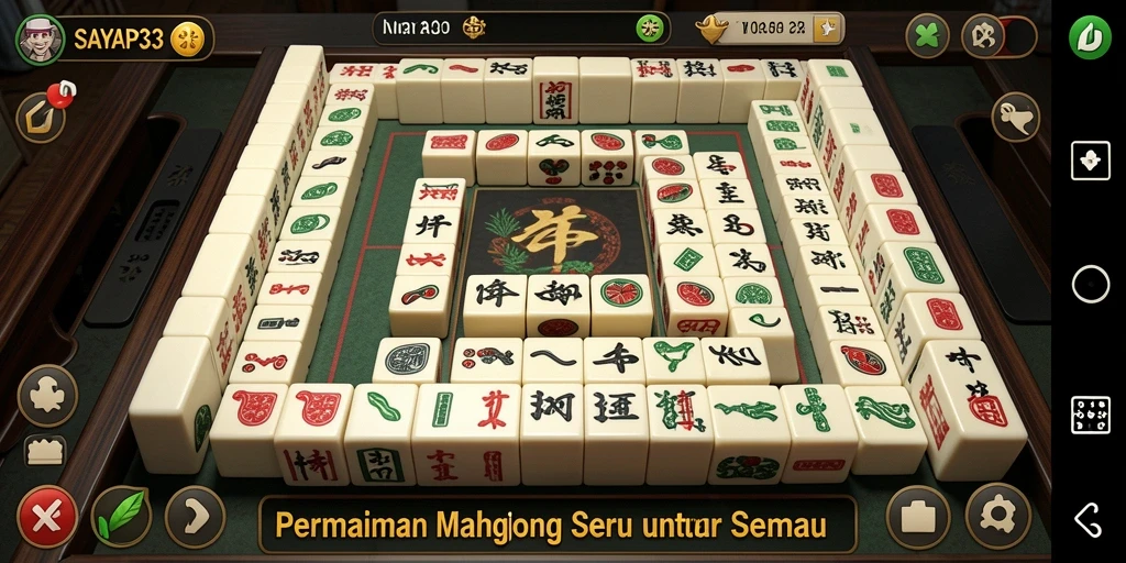 Gameplay Mahjong yang seru dan menantang di SAYAP33.