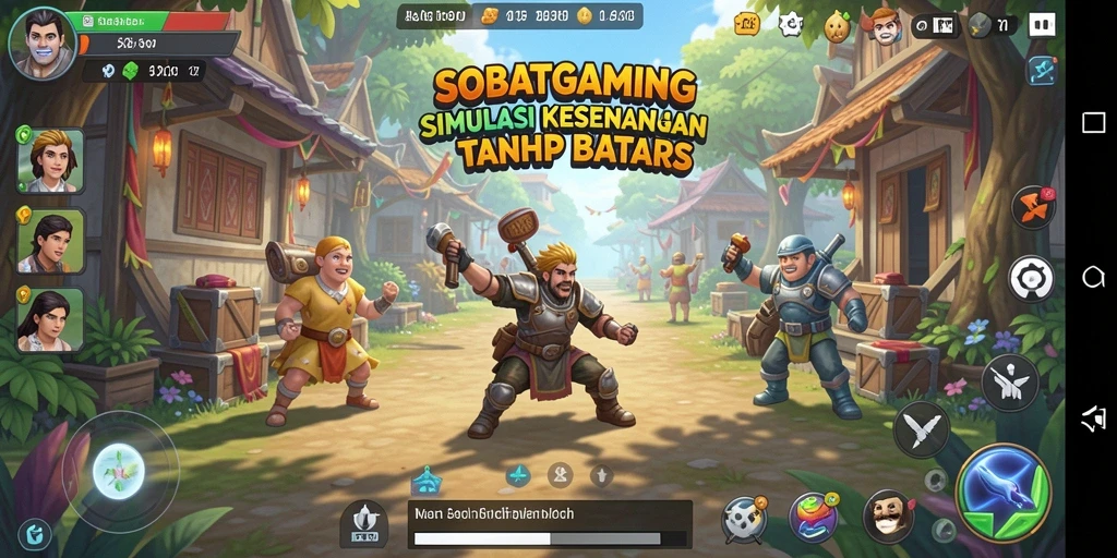 Tampilan gameplay SOBATGAMING dengan aksi seru dan interaksi mendalam.