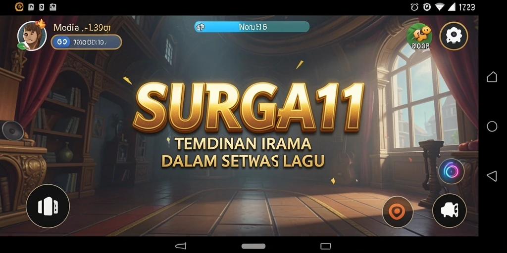 Tampilan gameplay SURGA11 saat bermain musik dengan teman.