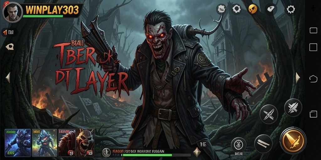 Tangkapan layar gameplay menegangkan dari WINPLAY303, menunjukkan suasana Horror yang intens.