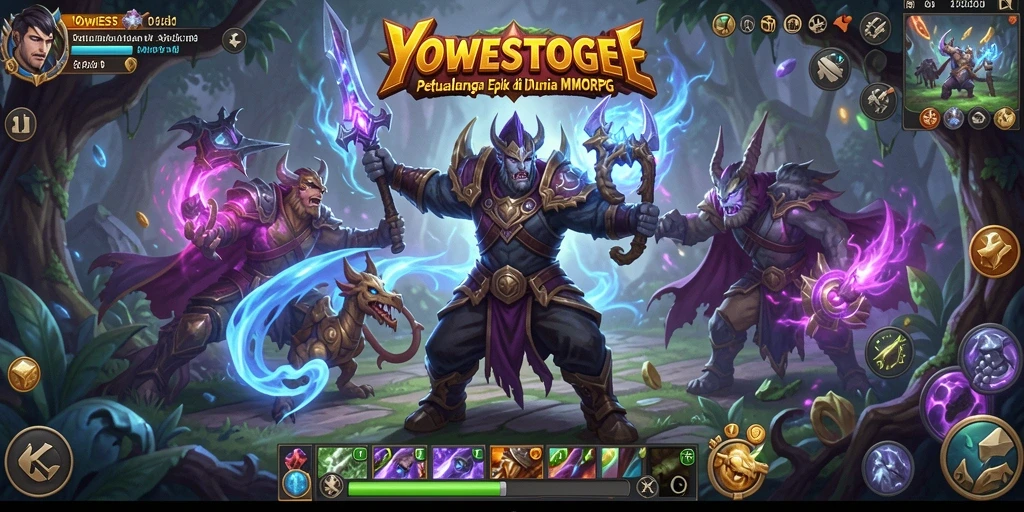 Gameplay YOWESTOGEL menunjukkan aksi seru dalam dunia MMORPG.
